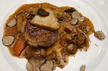  Baked Mignon veal fillet in a bed of autumn vegetables and porcini mushroom