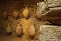  Ancient amphoraes in the Pula Amphitheatre
